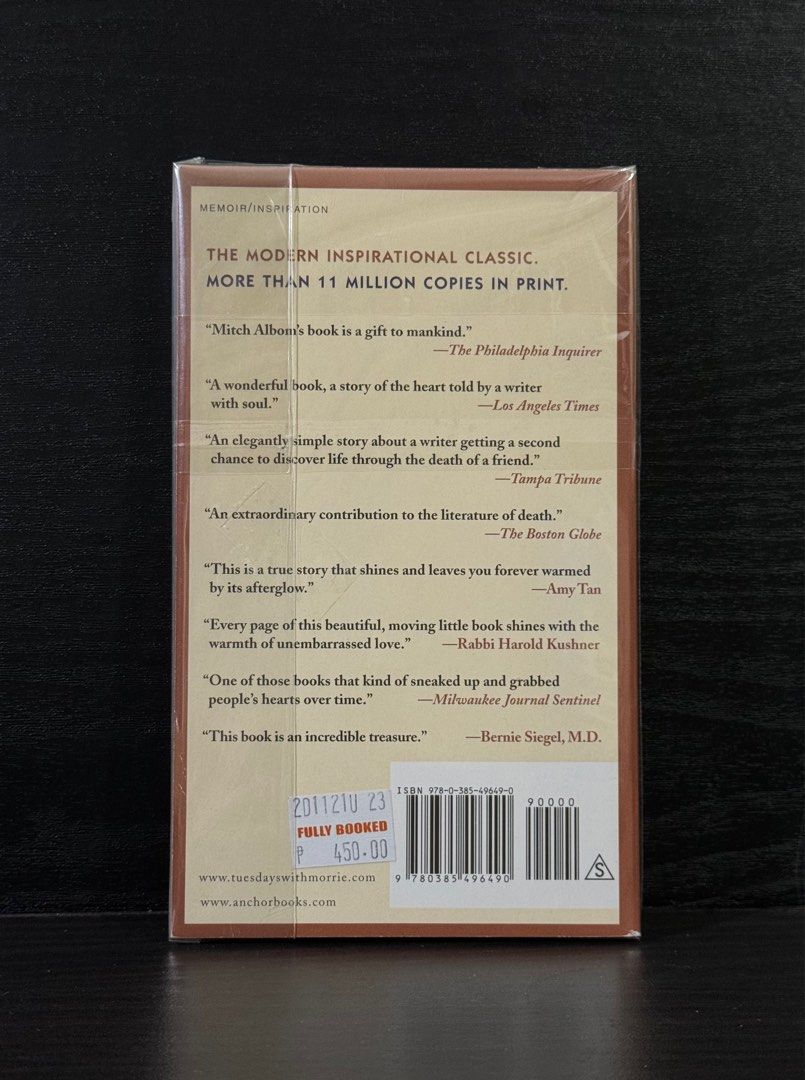 Tuesdays with Morrie by Mitch Albom, Hobbies & Toys, Books & Magazines ...