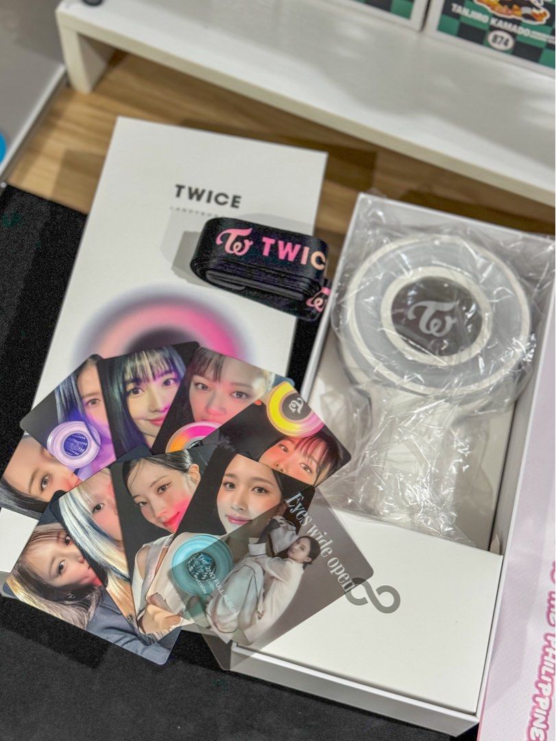 Twice Candy Bong Lightstick v3 + Official Photocards + Freebies, Hobbies & Toys, Memorabilia