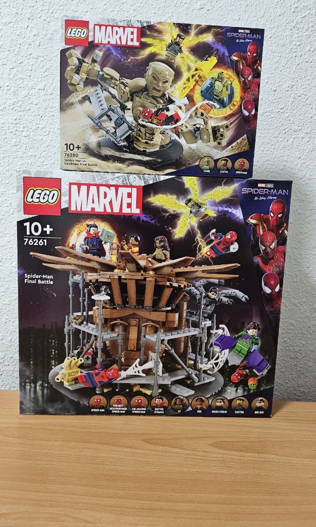 Brand New Lego Marvel 76261 Spider-Man Final Battle & 76280 Spider-Man vs.  Sandman: Final Battle Bundle Deal, Hobbies & Toys, Toys & Games on Carousell