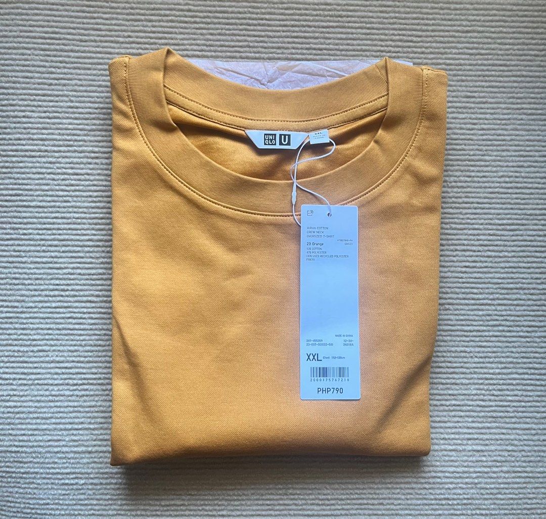 Uniqlo u airism cotton crew neck oversized half sleeve t-shirt, Women's  Fashion, Tops, Shirts on Carousell