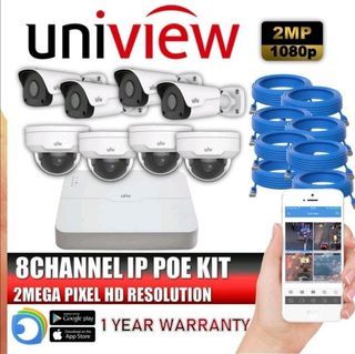 Uniview POE IP CCTV Package 8 Channel NVR 2MP