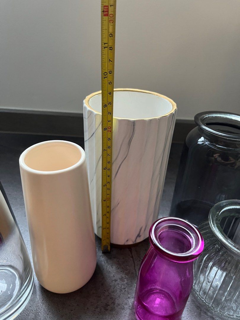 Unused vases and decorative flower pots, Furniture & Home Living, Home