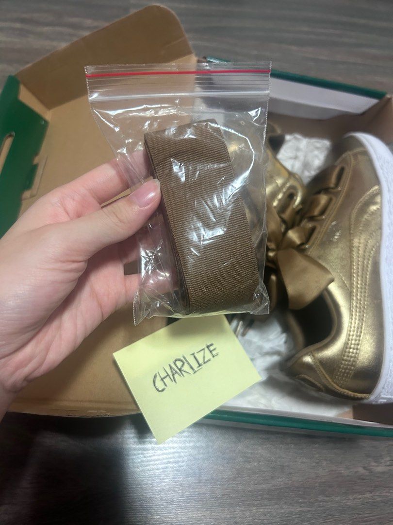 Puma basket heart luxe hot sale