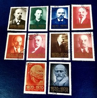 USSR 1970 - The 100th Anniversary of the Birth of Vladimir Lenin 10v. (used) COMPLETE SERIES