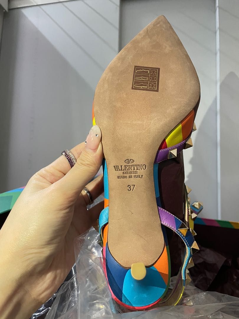 Valentino rainbow heels clearance