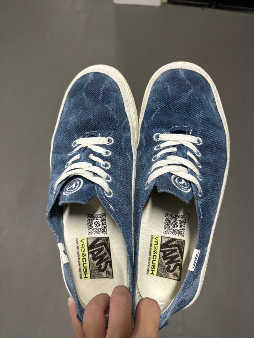 Vans Circle Vee Casual Shoes VR3 Cush Environment Protection Series Dark Blue Ocean Sun Women s Fashion Footwear Sneakers on Carousell