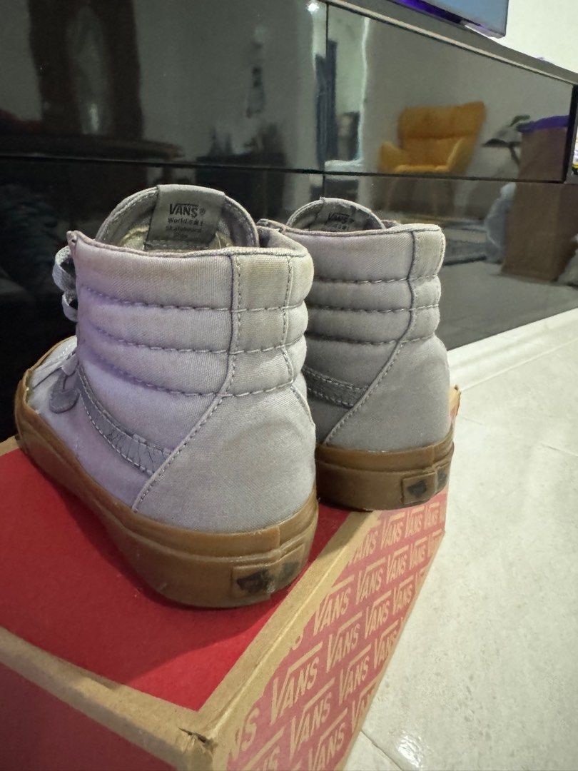 Vans SK8 HI REISSUE CANVAS GUM Men s Fashion Footwear Sneakers