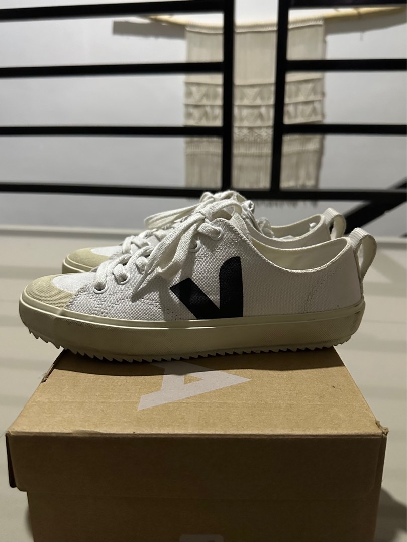 Veja Nova Canvas Sneakers White Black Women s Fashion Footwear