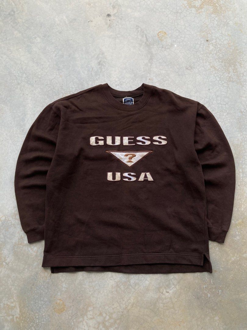 Vintage Guess USA Crewneck Sweatshirt x Vtg Jeans Baggy x Travis