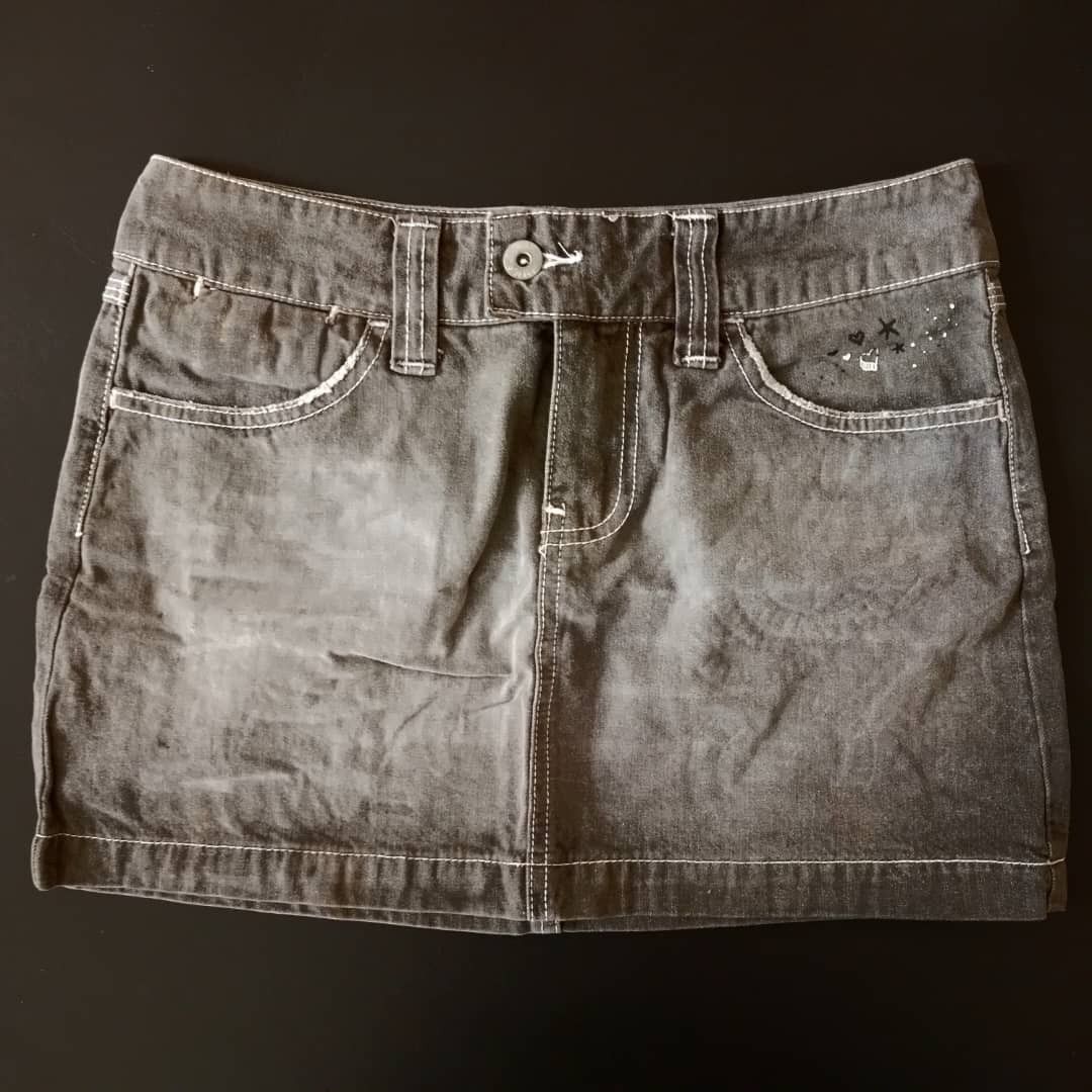 PRELOVED Vintage Just Jeans Low Rise Denim Mini Skirt