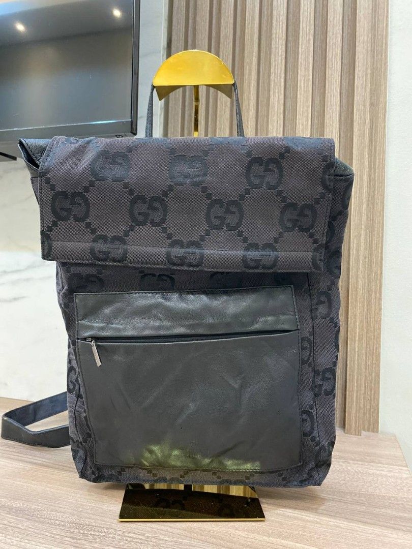 Black gucci hot sale book bag