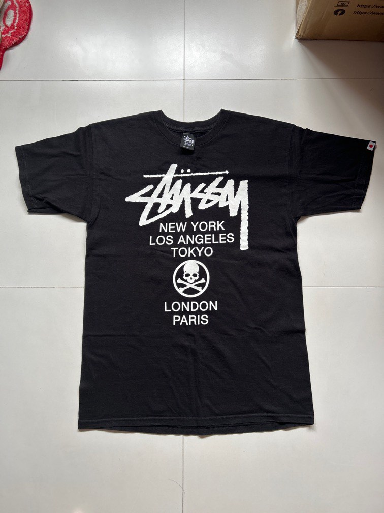 Vintage stussy x mastermind japan would tour tee, Men's Fashion
