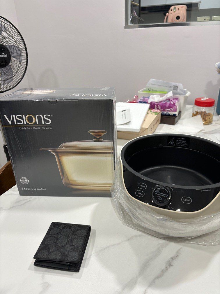 Vision cooking pot 3.5L stockpot, TV & Home Appliances, Kitchen ...