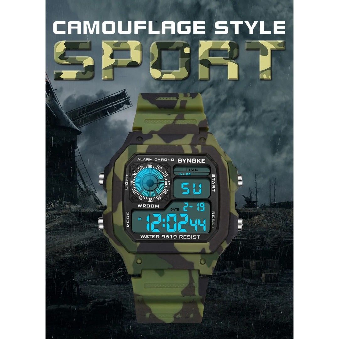 Men's digital new arrivals watch square shape