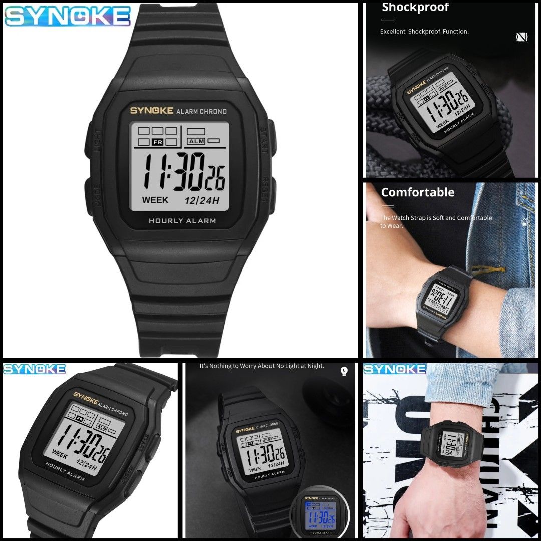 Men's digital watch square new arrivals shape