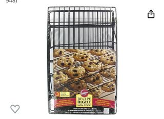 HIWARE Stainless Steel Stackable Cooling Rack for Baking, 3 Tier 11.8”x  16.5”,Oven & Dishwasher Salf and Fit Half Sheet,Wire Cooling Racks for  Cookie