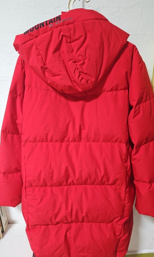 Red three quarter length coat top