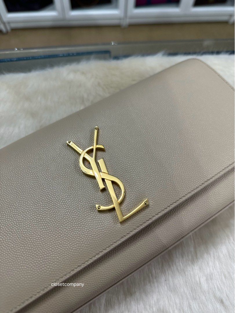 Ysl clearance clutch beige