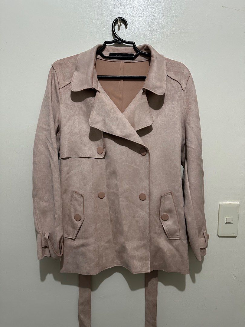Blush pink hot sale coat zara