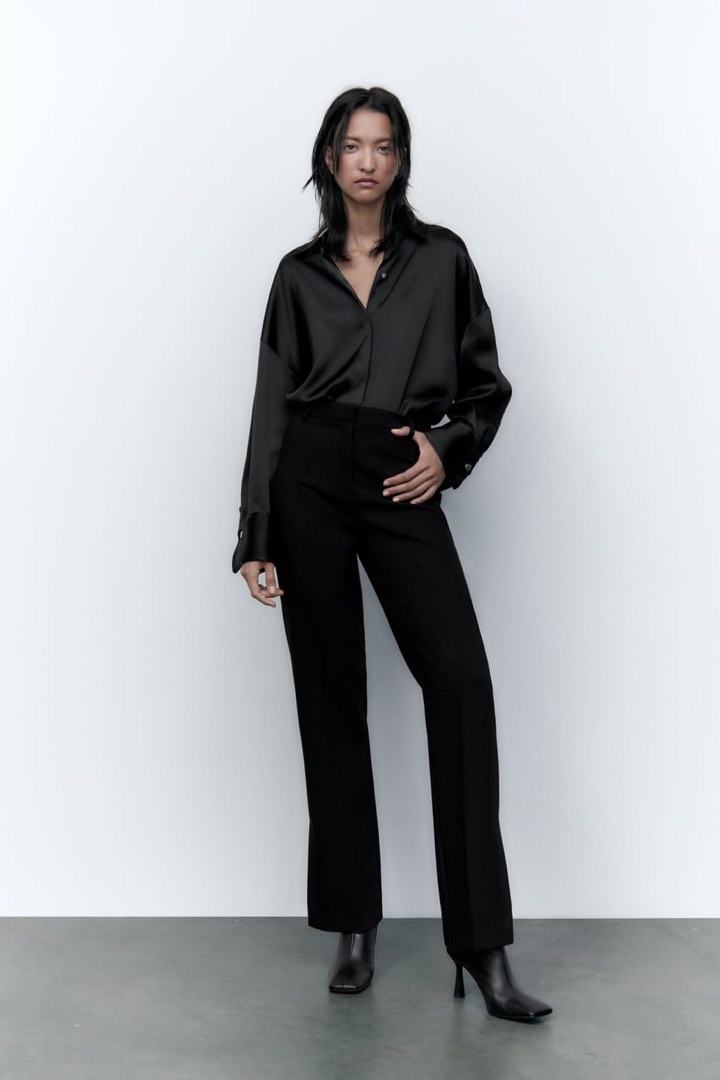 Zara split pants cheap