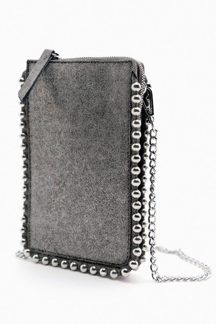 Zara studded shop crossbody bag