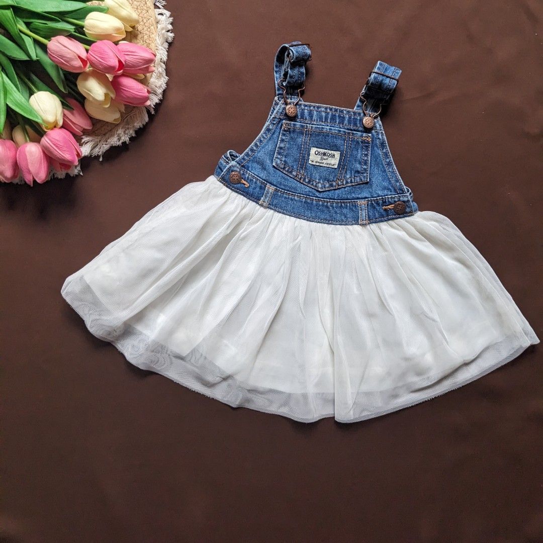 18m Oshkosh denim overall tutu skirt jeans