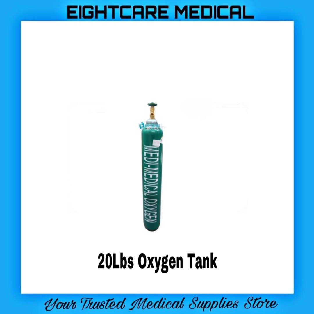 20Lbs Oxygen Tank with Oxygen Regulator, Health & Nutrition, Medical ...