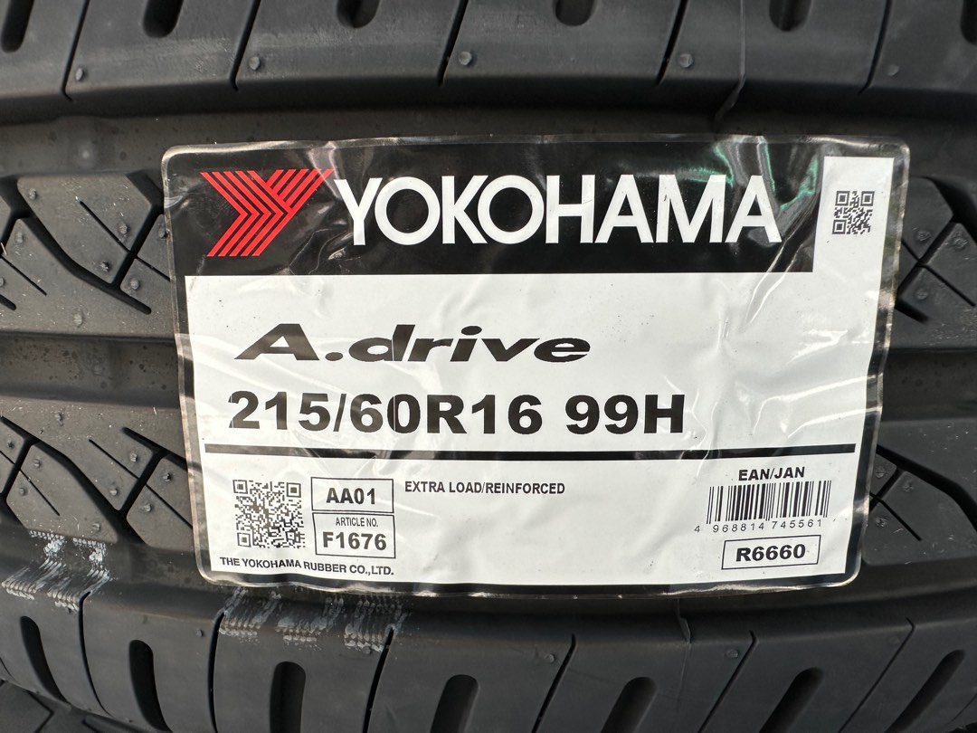 215/60/16 Yokohama, Car Accessories, Tyres & Rims on Carousell