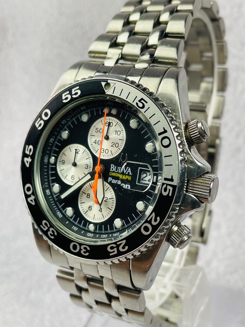 (230822) Bulova Paragon Vintage Men’s Chronograph Quartz Watch Ref 92191