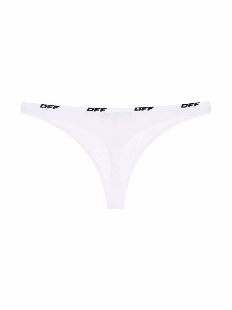 Off shop white thongs