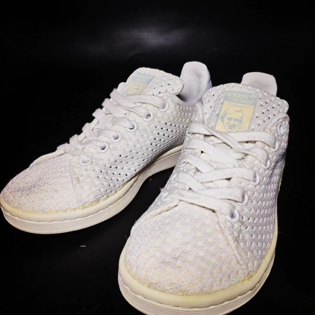 Adidas stan smith hot sale primeknit womens white