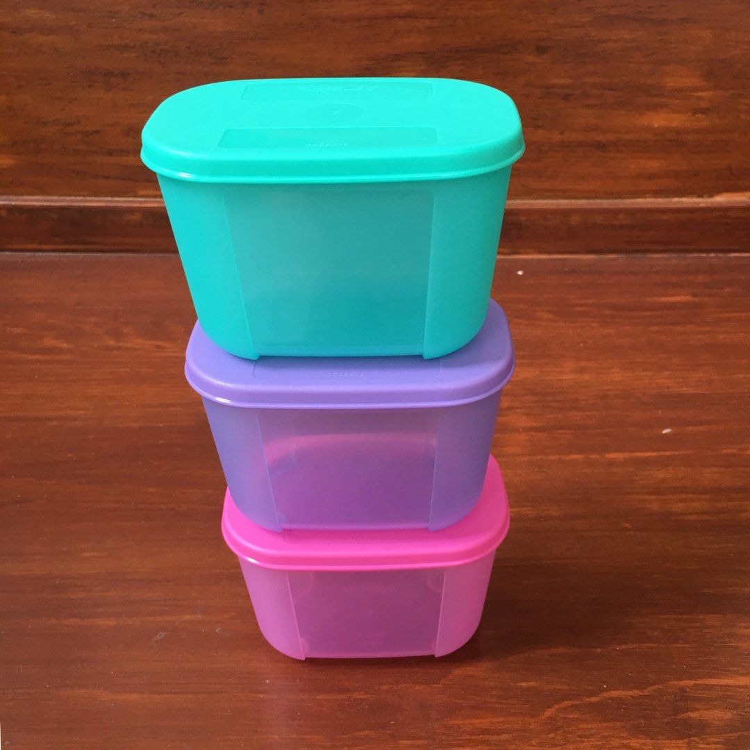 (3 PCS) TUPPERWARE CONTAINER 300ml storage kotak bekal bekel makan