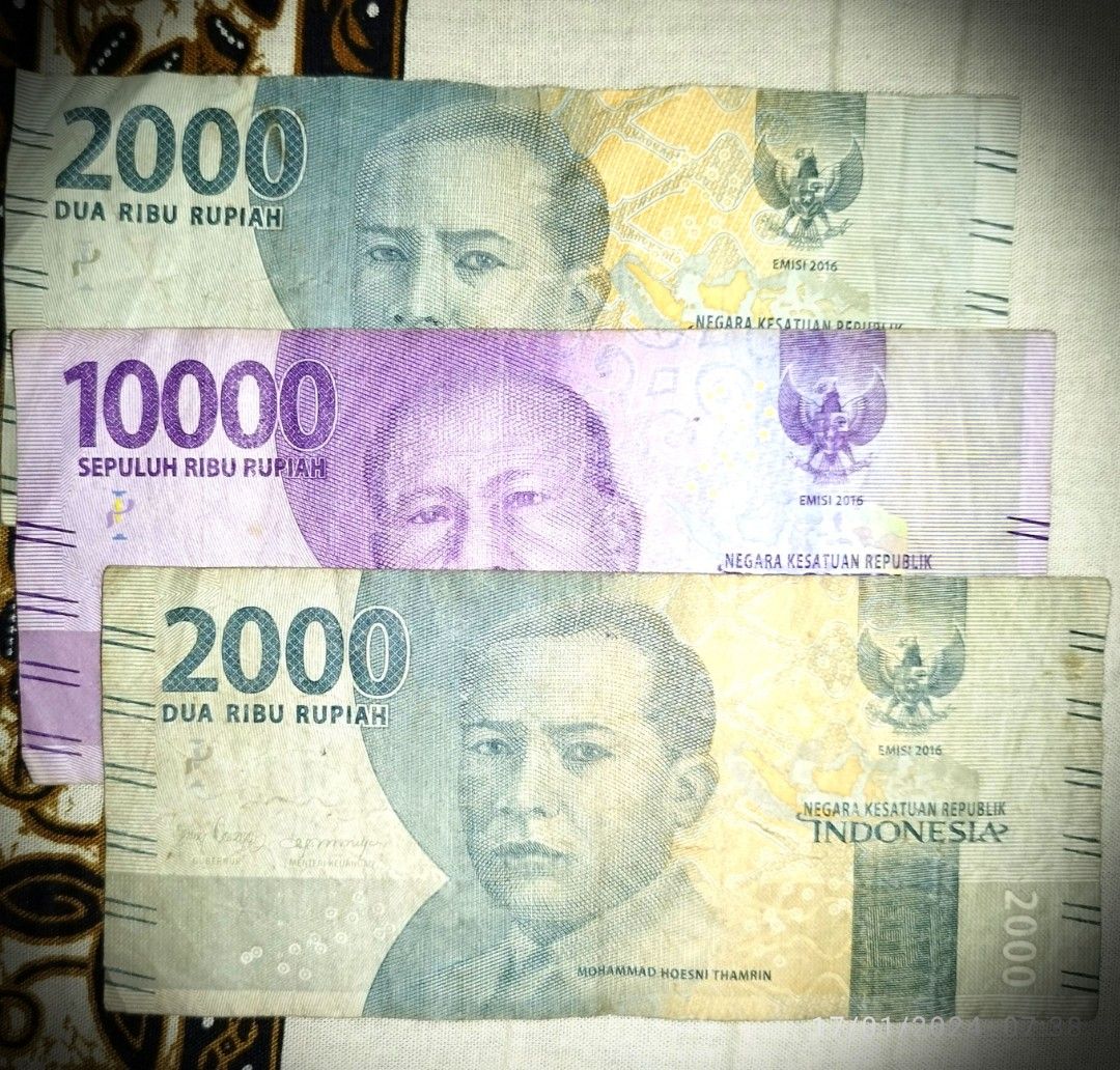 3 Uang Kertas Ri Baru Nomor Bagus Xxx400 Xxx500 Xxx600 Antik