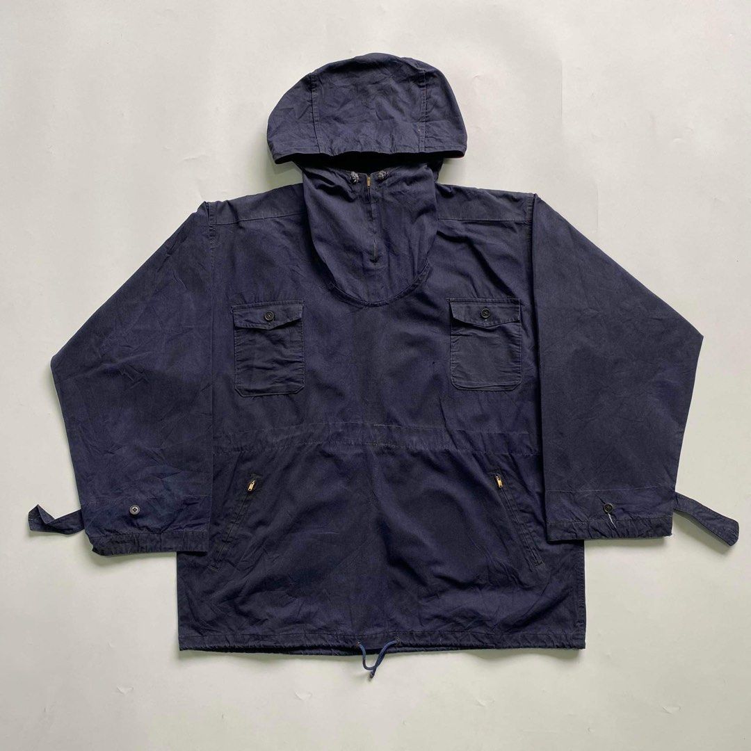 50s/60s Vintage WW2 Japanese Gunner Smock Navy Military Jacket, Men's