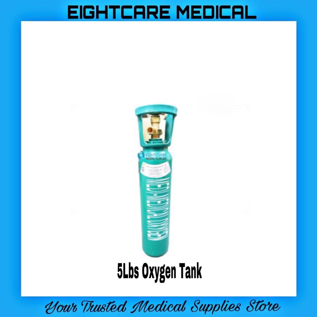5lbs Oxygen Tank with Oxygen Regulator, Health & Nutrition, Medical ...