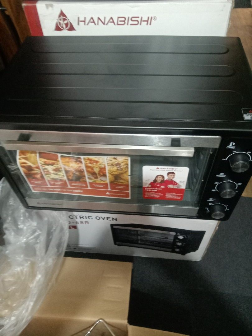 68L.Hanabishi Convection Electric Oven HEO68R, TV & Home Appliances