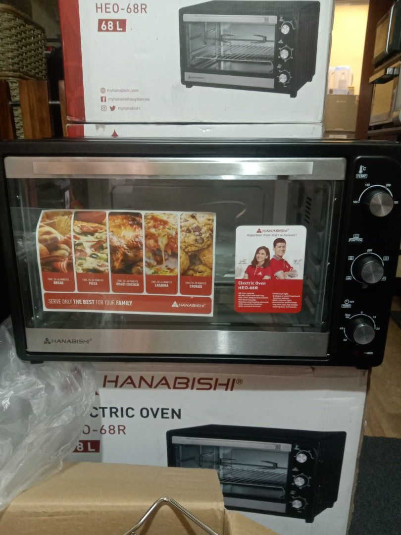 68L.Hanabishi Convection Electric Oven HEO68R, TV & Home Appliances