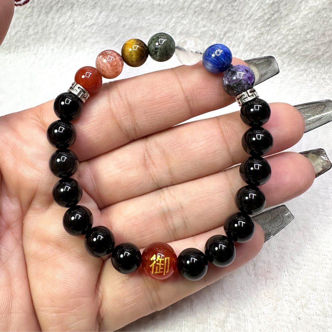 7 Chakra crystals bracelet Women s Fashion