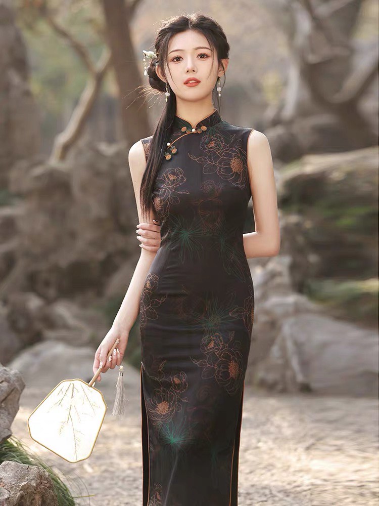 Qipao black hotsell