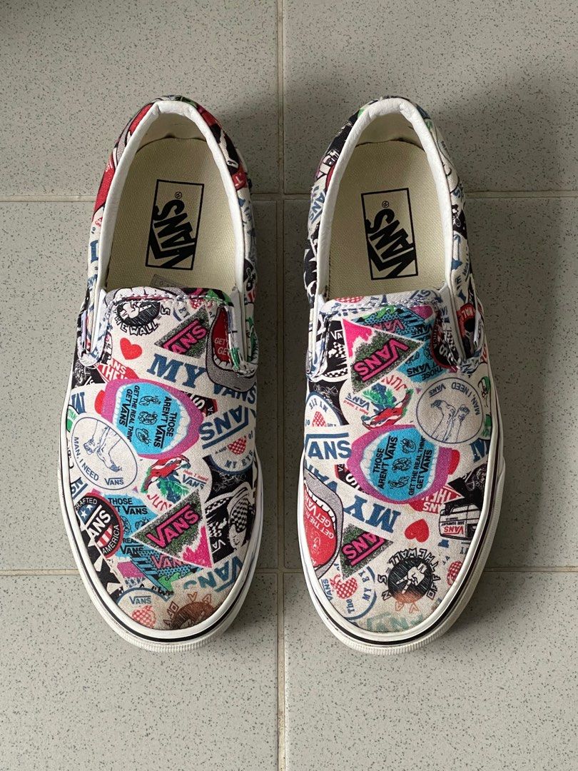 VANS Sticker Mash Up Classic Slip On Canvas Sneaker