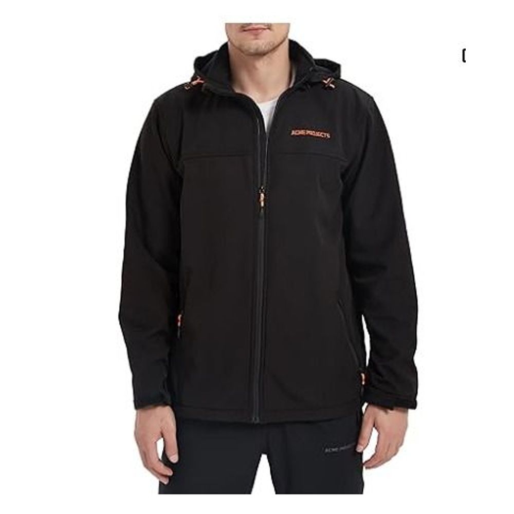 Mens fleece hotsell lined hooded jacket