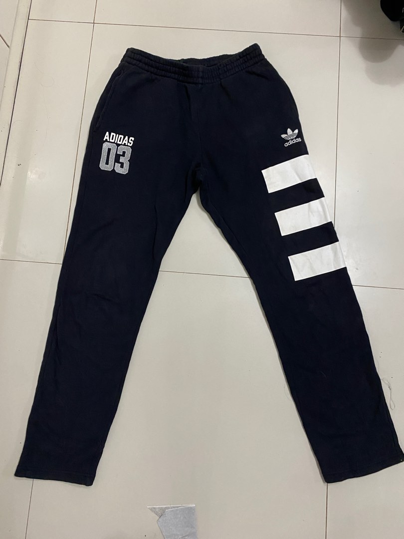 Adidas cotton pants, Men's Fashion, Bottoms, Joggers on Carousell