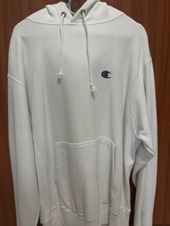 White champion hoodie men's medium discount