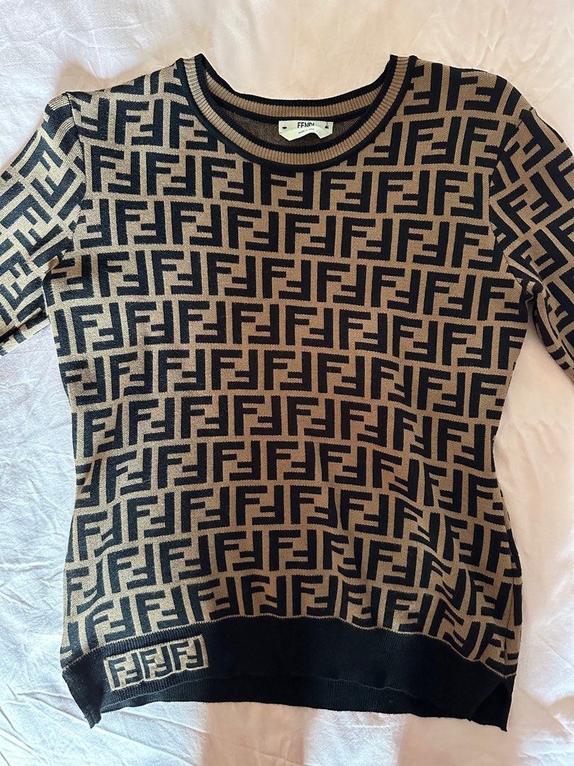 Authentic Fendi FF mortif jumper Women s Fashion Tops Blouses