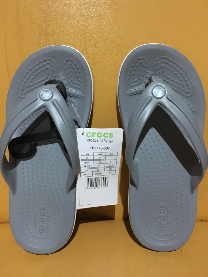Authentic junior crocs crocband size j1 18.5cm, Babies & Kids, Babies ...