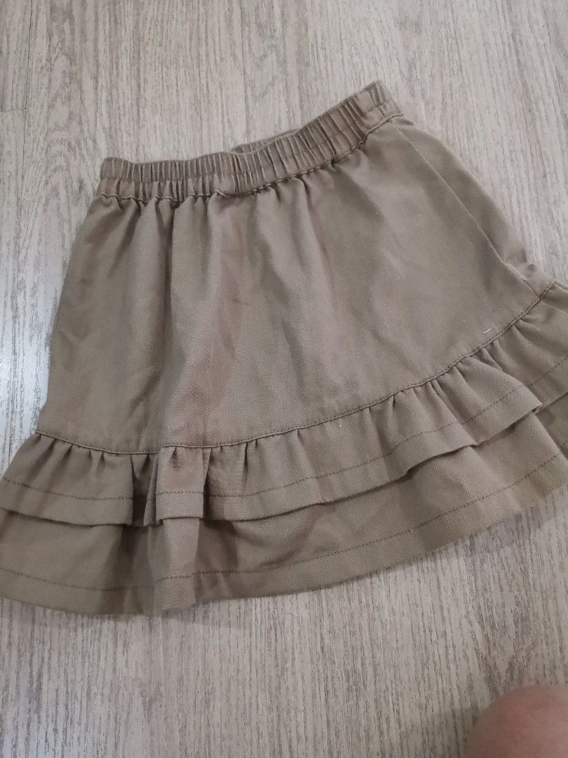 Khaki skirt for baby girl online