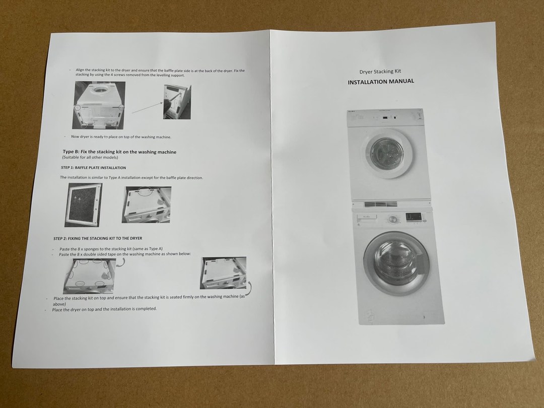 Beko Washer Dryer Stacking Kit, TV & Home Appliances, Washing Machines