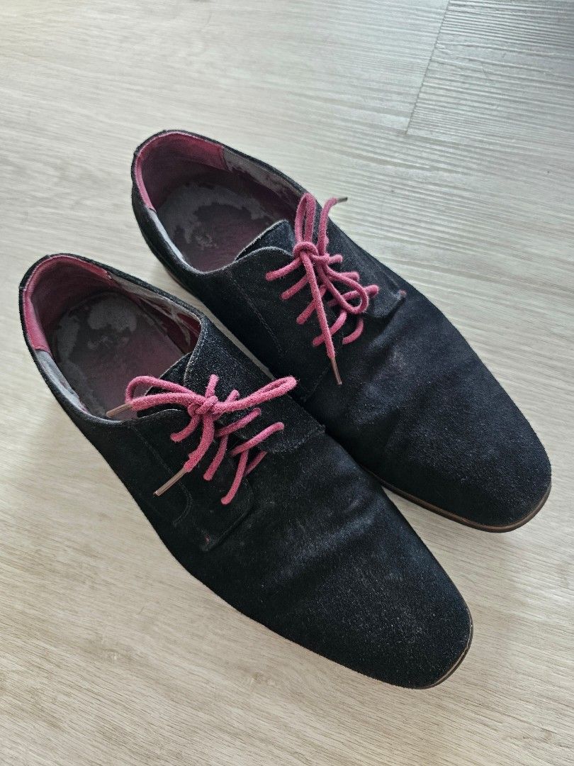 Black suede shoes