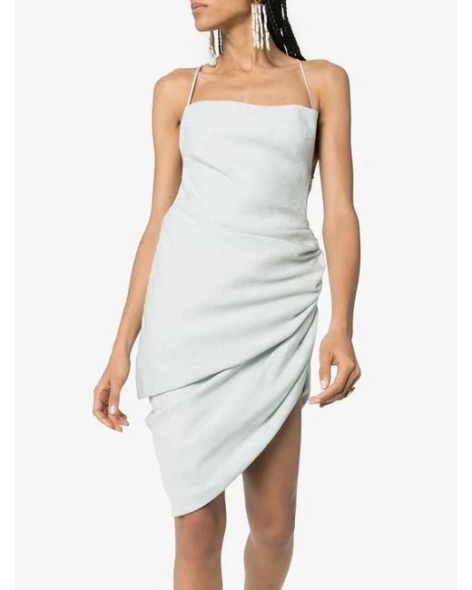Blue RTW Jacquemus La Robe Saudade Asymmetrical Dress, Women's Fashion,  Dresses & Sets, Dresses on Carousell