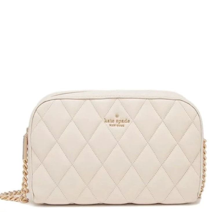 Quilted leather camera best sale bag